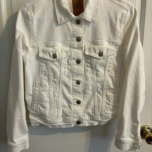 Gap White Denim Jacket size Small
